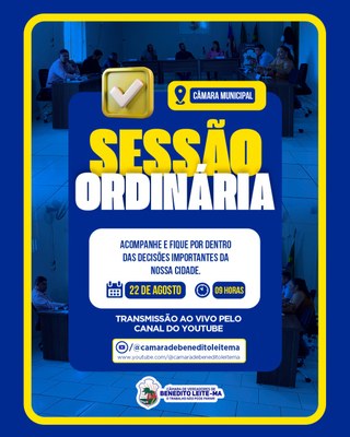 2025 08 22 sessao ordinária