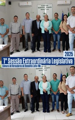 Sessão extraordinária 17 de março de 2025 cm benedito leite maranhao