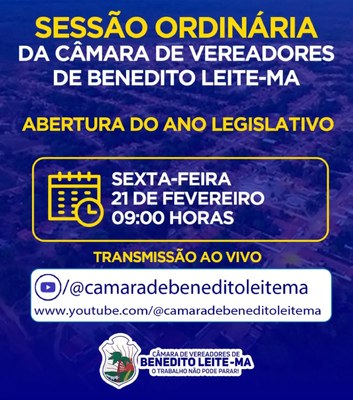 pauta sessao ordinária do dia 21 de fevereiro de 2025