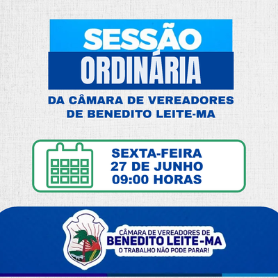 Pauta Sessão ordinária 27 de junho 2025
