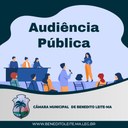 Câmara de Benedito Leite sediará audiência pública sobre a Lei de Diretrizes Orçamentárias (LDO) e Lei Orçamentária Anual (LOA)