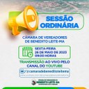 Pauta da Sessão Ordinária do dia 26 de maio de 2023