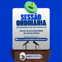 Pauta Sessão Ordinária do dia 05 de dezembro de 2025