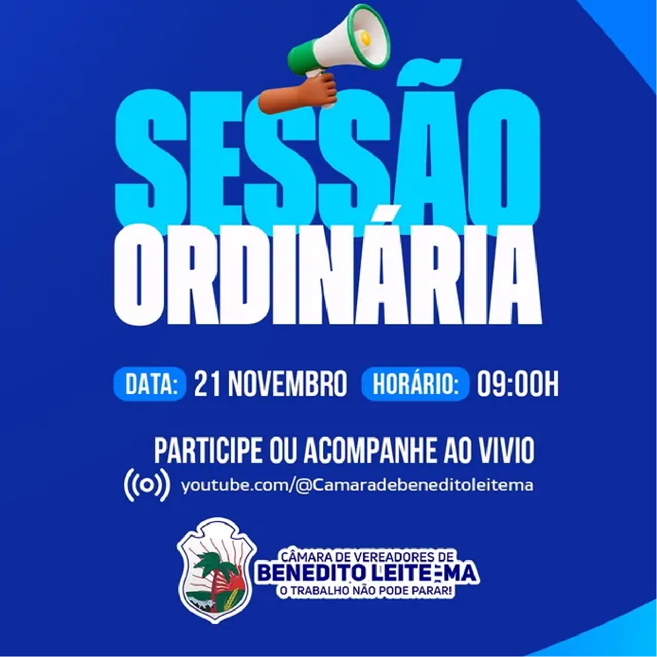 Pauta Sessão Ordinária do dia 21 de novembro de 2025