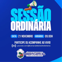Pauta Sessão Ordinária do dia 21 de novembro de 2025