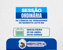 Pauta Sessão Ordinária do dia 25 de abril de 2025